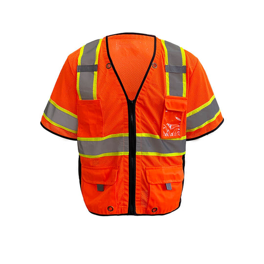 Surveyor Hi-Vis Mesh Multi-pocket Safety Vest